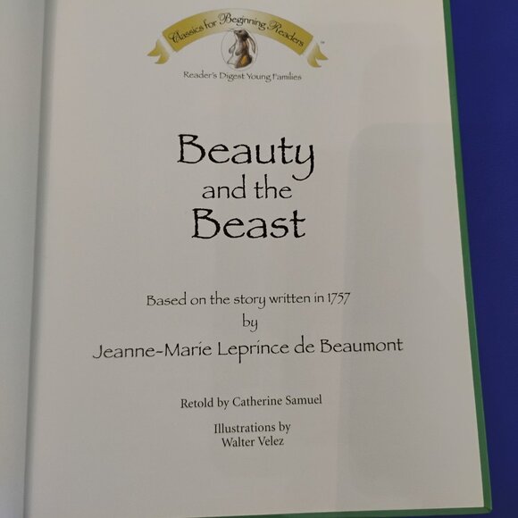 Beauty and the Beast Classics for Beginning Readers Readers Digest Hardcover - Picture 3 of 4